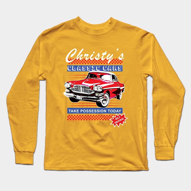 Christy's Classic Cars Long Sleeve T-Shirt by Daily Detour